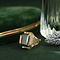 vintage Gouden vintage ring met hematiet 18 krt
