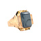 vintage Gouden vintage ring met hematiet 18 krt