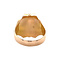 vintage Gouden vintage ring met hematiet 18 krt