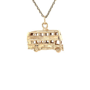 Gold bus pendant 14 kt