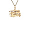 vintage Gouden vintage bus hanger 14 krt