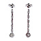 vintage Witgouden vintage oorhangers met diamant 18 krt