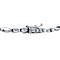 vintage Witgouden vintage entourage collier met diamant 18 krt