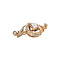 vintage Gold vintage brooch with rose diamond 14 kt