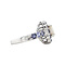vintage Vintage entourage ring met opaal en tanzaniet 10 krt