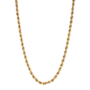 Gouden koord collier 14 krt