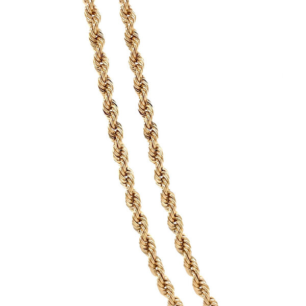 vintage Gouden vintage koord collier 14 krt