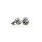 vintage White gold vintage stud earrings with diamond 14 kt