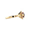 vintage Gouden vintage ring met robijn 14 krt