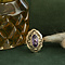 vintage Gouden vintage ring met amethist 14 krt