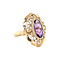 vintage Gouden vintage ring met amethist 14 krt
