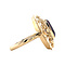 vintage Gouden vintage ring met amethist 14 krt