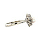 vintage White gold vintage entourage ring with pearl and spinel 18 kt