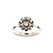 vintage White gold vintage entourage ring with pearl and spinel 18 kt