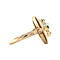 vintage Gouden vintage entourage ring met parel en granaat 14 krt