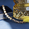 vintage Roségouden vintage armband met parel 14 krt
