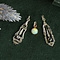 vintage Witgouden vintage hanger met diamant 14 krt