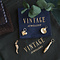 vintage Witgouden vintage hanger met diamant 14 krt