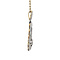 vintage Bicolour gouden vintage hanger met diamant 14 krt