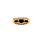 vintage Gouden vintage broche met granaat 14 krt