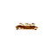 vintage Gouden vintage broche met granaat 14 krt