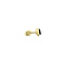 vintage Golden vintage stud earrings with onyx 14 ct