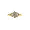 vintage Gouden vintage entourage ring met diamant 14 krt