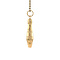 vintage Gouden vintage bowling kegel hanger 14 krt