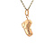 vintage Roségouden vintage schoen hanger 18 krt