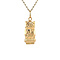 vintage Golden vintage owl pendant 14 carat