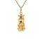 vintage Golden vintage owl pendant 14 carat