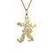 vintage Gouden vintage clown hanger 14 krt