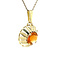 vintage Golden vintage pendant with citrine 14 kt