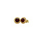 vintage Gold vintage stud earrings with carnelian 14 kt