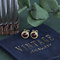 vintage Gold vintage stud earrings with carnelian 14 kt