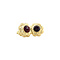 vintage Gold vintage stud earrings with garnet 14 kt