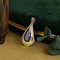 vintage Gouden vintage hanger met hematiet 14 krt