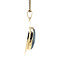 vintage Gouden vintage hanger met hematiet 14 krt
