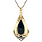 vintage Gold vintage pendant with hematite 14 kt