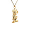 vintage Gouden vintage Minnie Mouse hanger 14 krt