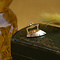 vintage Gouden vintage strijkijzer hanger 14 krt