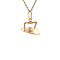 vintage Gold vintage iron pendant 14 kt