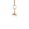 vintage Gouden vintage strijkijzer hanger 14 krt