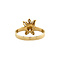 vintage Gouden vintage entourage ring met saffier en diamant 14 krt