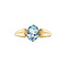 vintage Golden vintage ring with topaz 14 ct