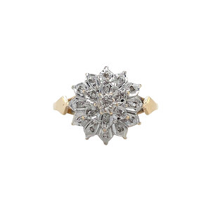 Gouden ring met diamant 14 krt