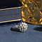 vintage Gouden vintage entourage ring met diamant 14 krt