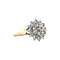 vintage Gouden vintage entourage ring met diamant 14 krt