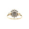vintage Gouden vintage entourage ring met diamant 14 krt