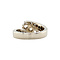 vintage Witgouden vintage slag ring met diamant 14 krt
